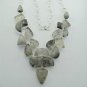 Tourmaleted Quartz BLACK RUTILE 90gms 925 Silver jewelry Necklace 20" N-14L7