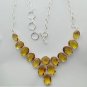 Wonderful 60 Gmg CITRINE HYDRO Silver Jewelry Necklace 18" Adjustable N-06L4