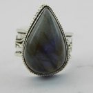 Lovely Stylish LABRADORITE  Antique 925 Sterling Silver Jewelry Ring Sz-9 R-33L5
