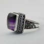 Antique & Stylish AMETHYST  Handmade Jewelry Ring Sterling Silver Sz-10 R-38L5