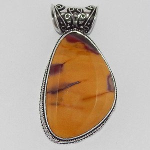 Australian MOOKITE Jasper Handcrafted Jewelry Pendant 925 Sterling Silver P-13L5