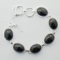 Lovely BLACK ONYX Handcrafted Sterling Silver Jewelry Bracelet Sz-7" BA-18L2