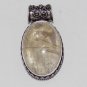 925 Silver Golden Rutile AKA Tourmulated Quartz  Artisan Jewelry Pendant P-38L5