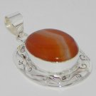 2" Nice Red Agate Quartz Handmade Jewelry Pendant 925 Sterling Silver P-18L5