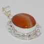 2" Nice Red Agate Quartz Handmade Jewelry Pendant 925 Sterling Silver P-18L5
