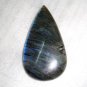 Genuine Blue Fire Labradorite Cab Pear Shape 62x35 Gemstone Wt. 146 carat