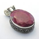 Lovely Ruby Handcrafted Silver  .925 Jewelry Pendant P-28 L5