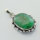 Beautiful Emerald Handmade .925 Silver Jewelry Gemstone Pendant P-23 L5