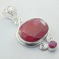 Lovely RUBY Handmade .925 Silver Jewelry Gemstone Pendant P-22 L5