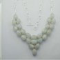 Lovely Genuine Rainbow Moonstone Silver Jewelry Necklace 22" Adjustable N-29L4