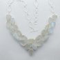 Fabulous Natural Rainbow Moonstone Silver Jewelry Necklace 20" Adjustable N-28L4