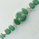 Gorgeous EMERALD 925 Silver HANDMADE Jewelry Bracelet Sz-7.25" BR-30L8