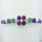 Elegant Ruby Emerald Blue Sapphire 925 Silver Jewelry Bracelet Sz-7.25" BR-29L8