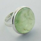 Lovely Prenhite Handmade 925 Sterling Silver Jewelry Ring Sz-7 R-82L1