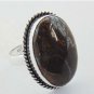 Beautiful Genuine Jewelry Ring made By  925 Silver with JASPER  Sz-9 R-78L1