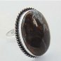 Beautiful Genuine Jewelry Ring made By  925 Silver with JASPER  Sz-9 R-78L1