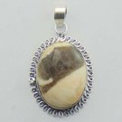 Fabulous PEANUT WOOD JASPER 925 Silver Gemstone Jewelry Artisan Pendant P-1071L1
