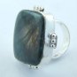 11.25gms Real LABRADORITE & Sterling 925 Silver HANDMADE Ring Sz-6 DTR-1008LT5