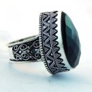 Black Onyx  Handmade Jewelry Ring .925 Sterling Silver Sz-10 R-45L5