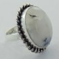 Genuine DENDRITIC OPAL HANDMADE Jewelry Ring 925 Silver Sz-6 R-75L1