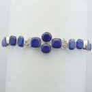 Blue Sapphire Lovely Handmade Silver Jewelry Bracelet Sz-7" BA-32L1