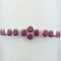 RUBY Gorgeous 925 Sterling Silver Handmade Jewelry Bracelet Sz-6.5" BA-31L1
