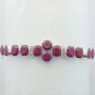 RUBY Gorgeous 925 Sterling Silver Handmade Jewelry Bracelet Sz-6.5" BA-31L1