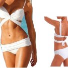 VS Draped Top Women Push Up Padded Swimwear Swimsuit Triangle Bind Maillot Bikini Bathing Suit