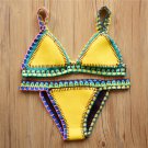 Fashion Female bathing suit Swimwear Women Neoprene Swimsuit maillot Sexy Handmade Crochet Bikini