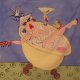 Bubble Bath Girl Shower Curtain