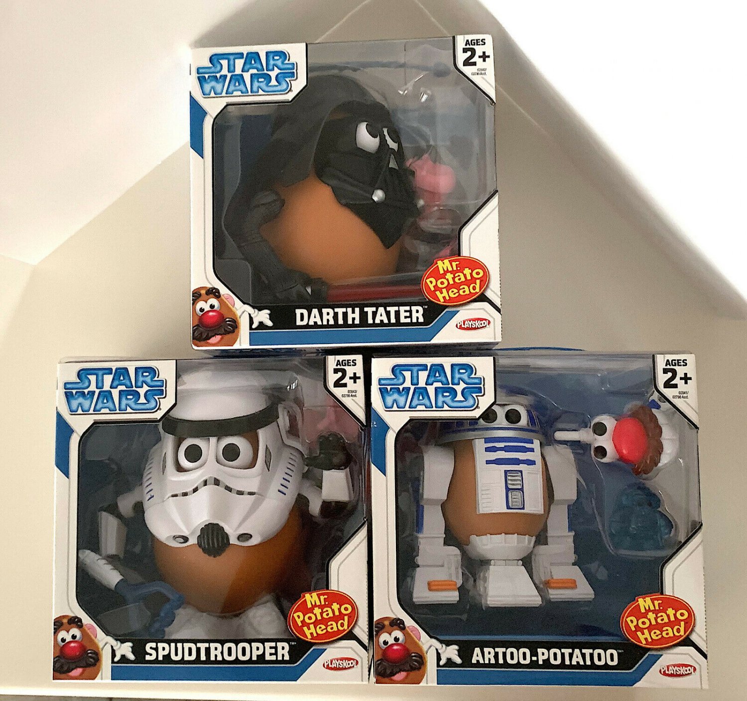 Star Wars Potato Head Set of 3 Darth Tater Spudtrooper Artoo-Potatoo NEW NLA