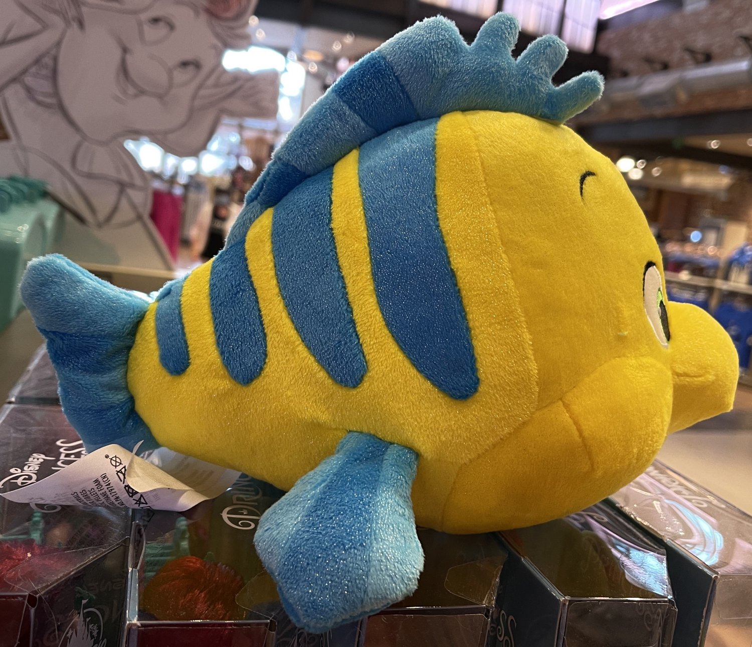 little mermaid flounder stuffed animal