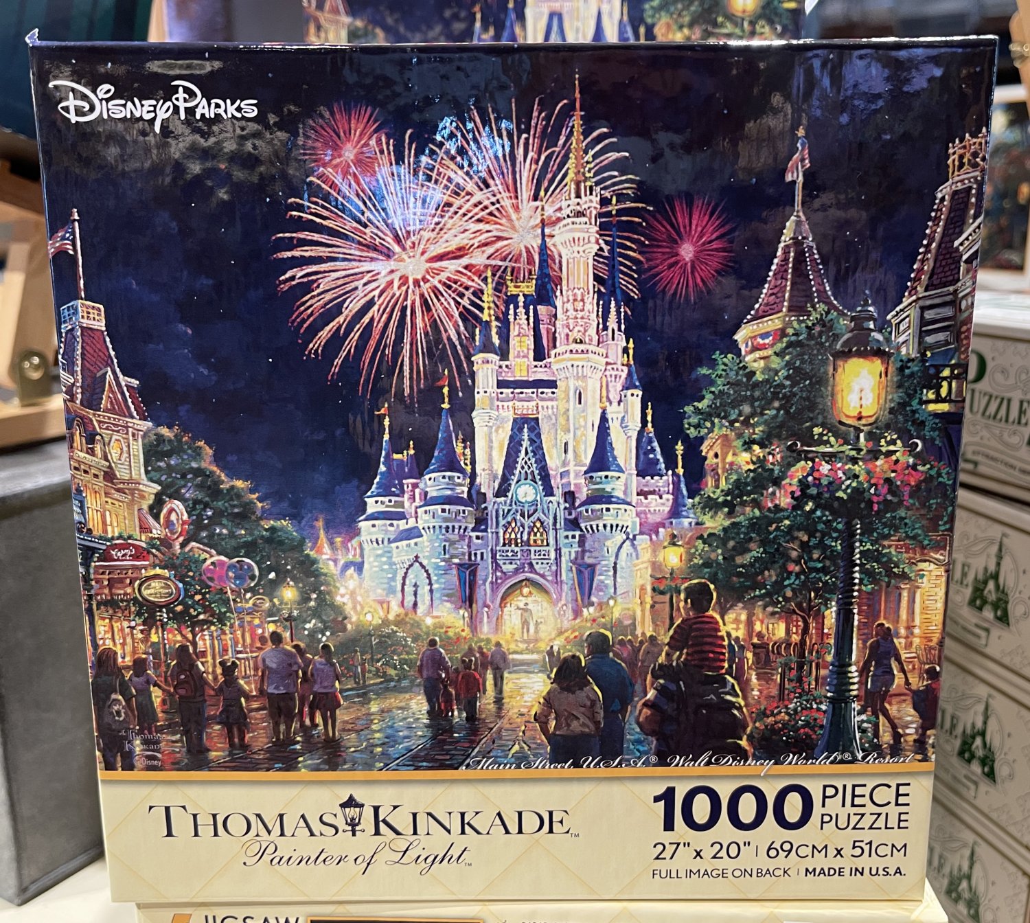 Disney World Thomas Kinkade Main Street U.S.A. Fireworks 27