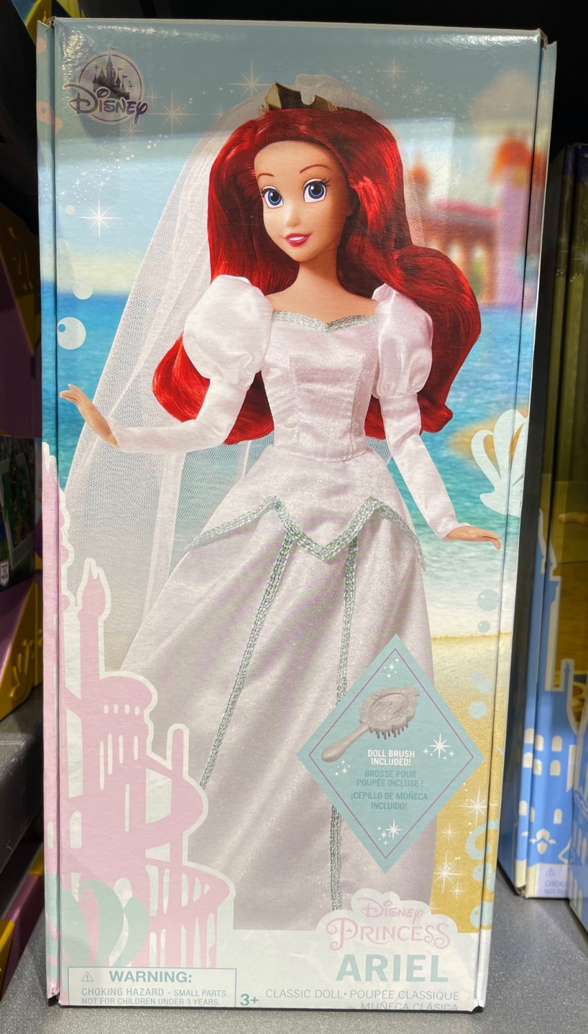 ariel in wedding dress doll