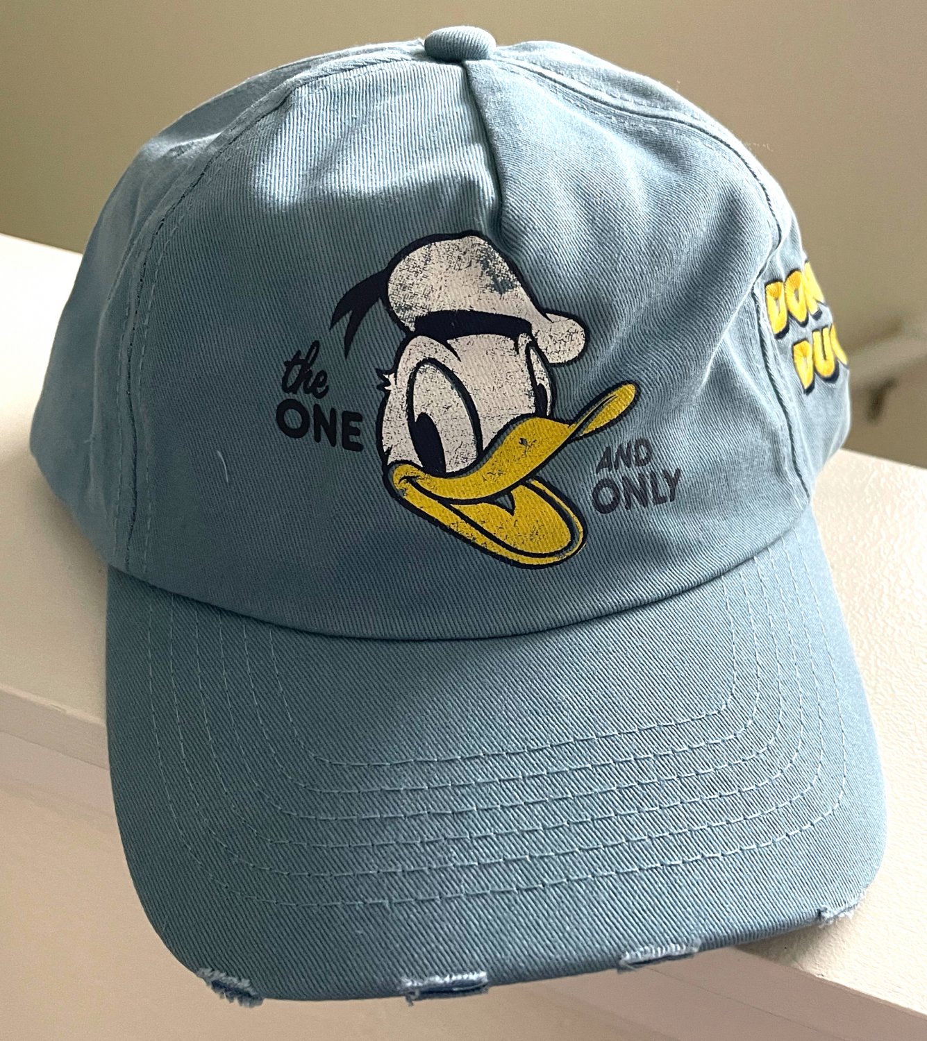 Disney Parks Donald Duck The One and Only Baeball Cap Hat Adult Size NEW