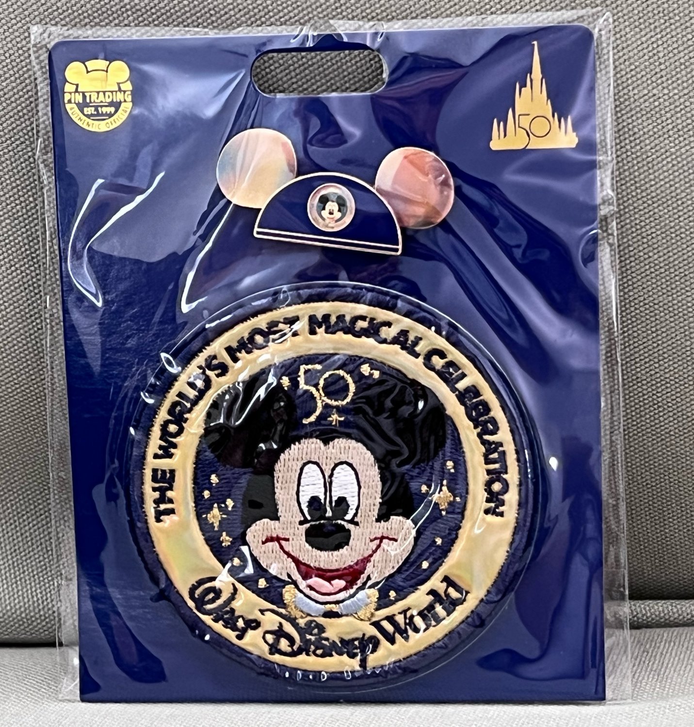 Walt Disney World 50th Anniversary Celebration Patch and