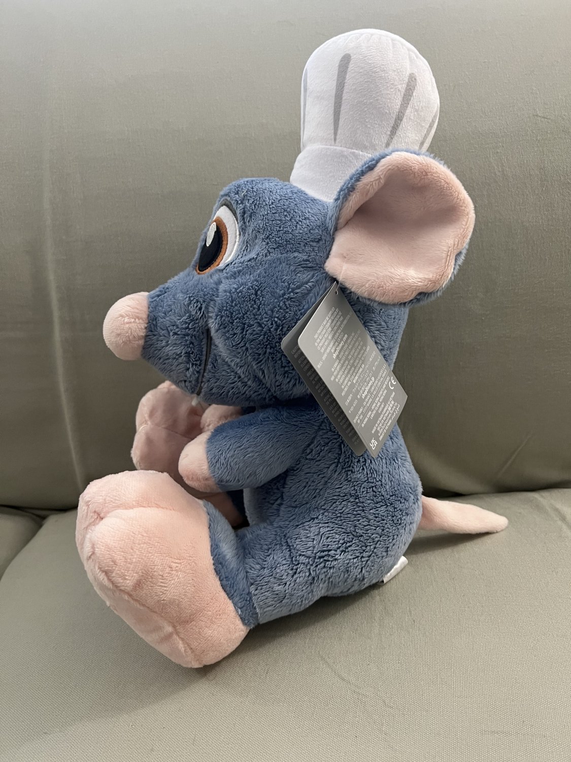 Disney Parks Chef Remy Ratatouille Big Feet Plush Doll NEW