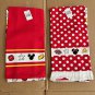 Disney Parks Mickey and Minnie Mouse Parts Kitchen Towel Set of 4 NEW Retired