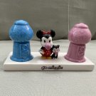 Disney Parks Minnie Mouse Figaro Bubble Gum Salt and Pepper Shaker Set NEW