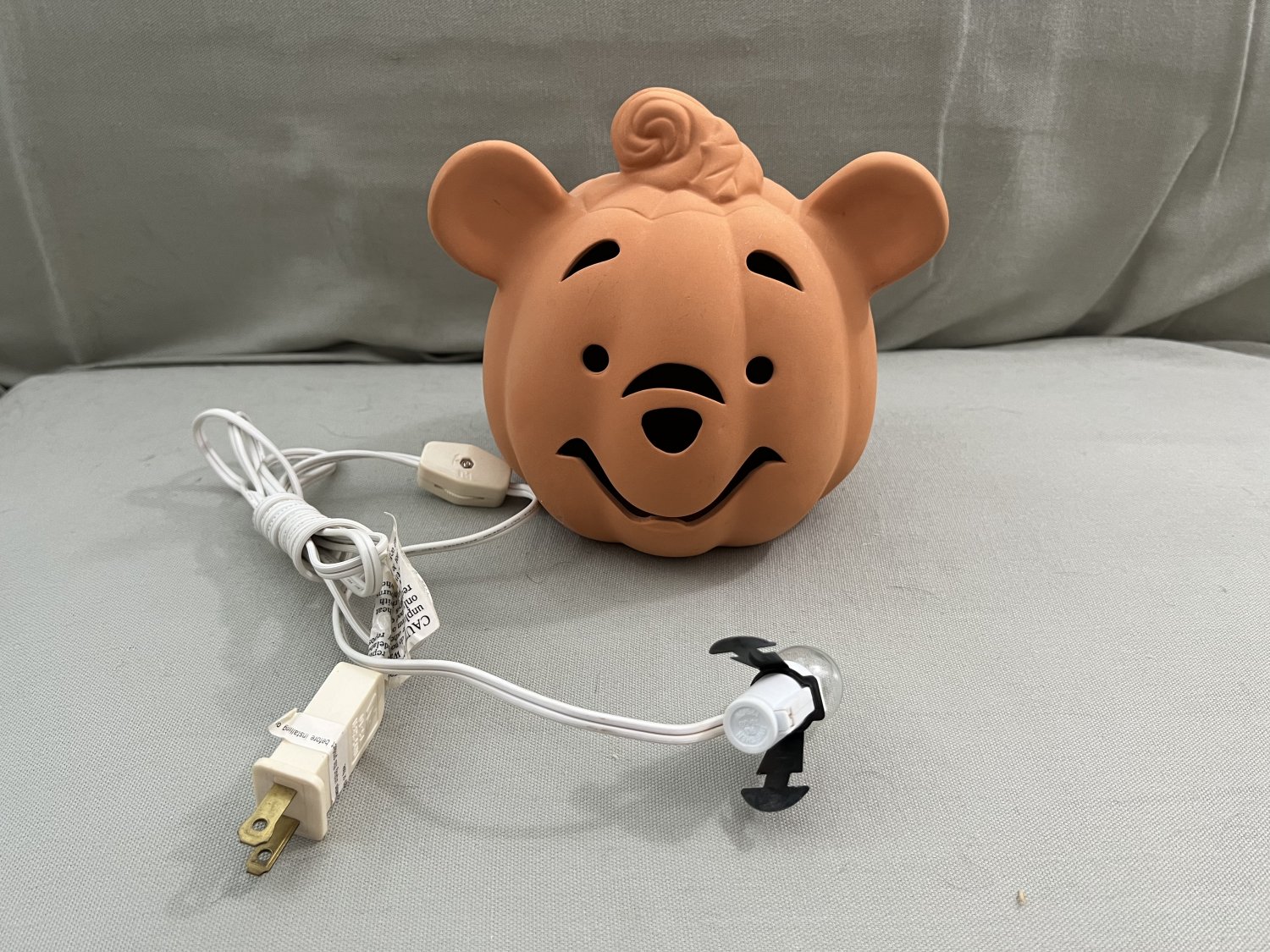 Disney Jack O Lantern Winnie the Pooh Pumpkin Halloween Light