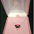 Disney Parks Beautiful Minnie Mouse Icon Necklace in Box NEW