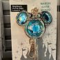 Disney Parks March Faux Aquamarine Birthstone Keychain NEW