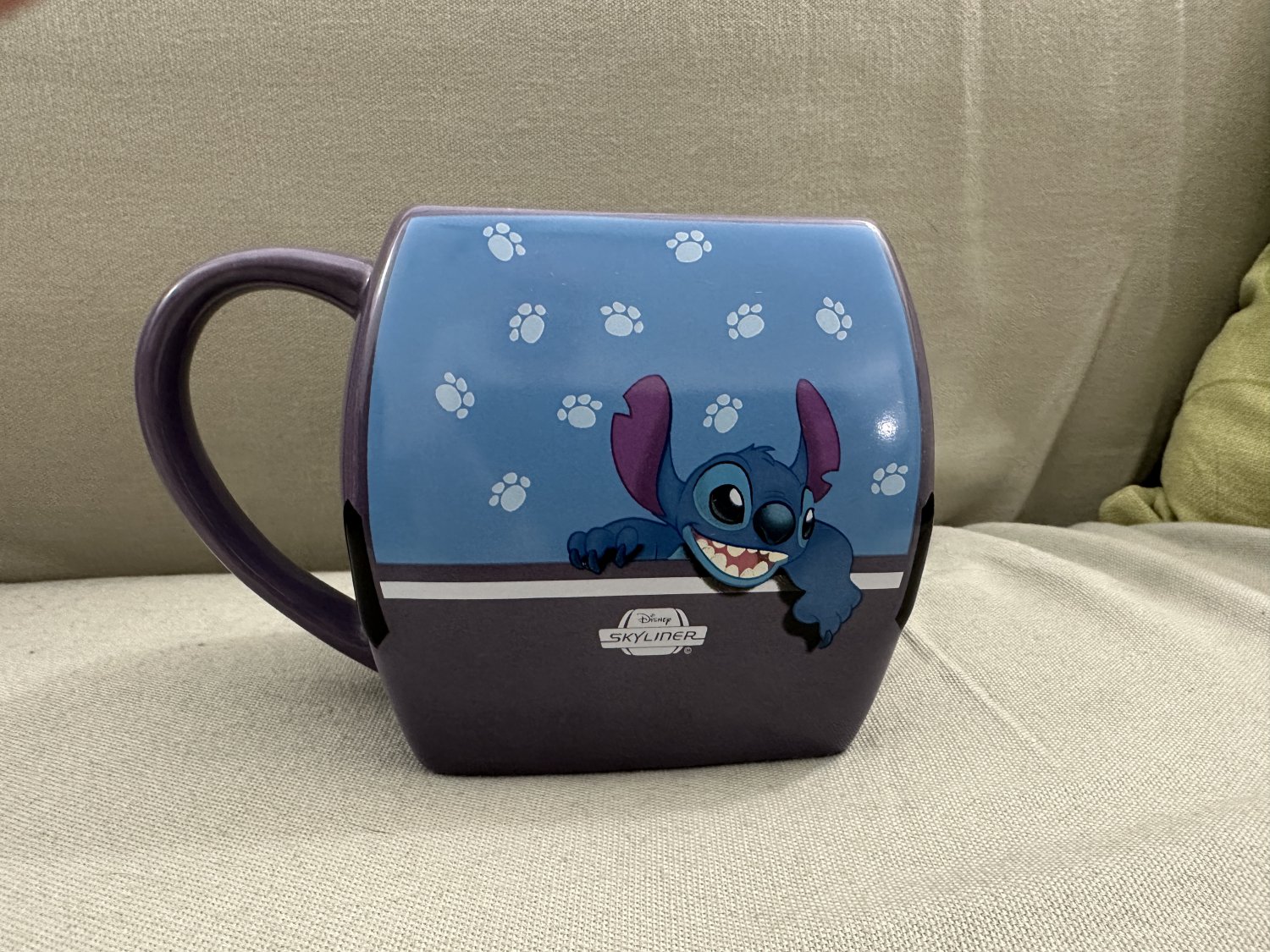 Walt Disney World Stitch Skyliner Gondola Ceramic Mug NEW