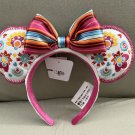 Disney Parks Beautiful Embroidered Minnie Mouse Ears Headband NEW