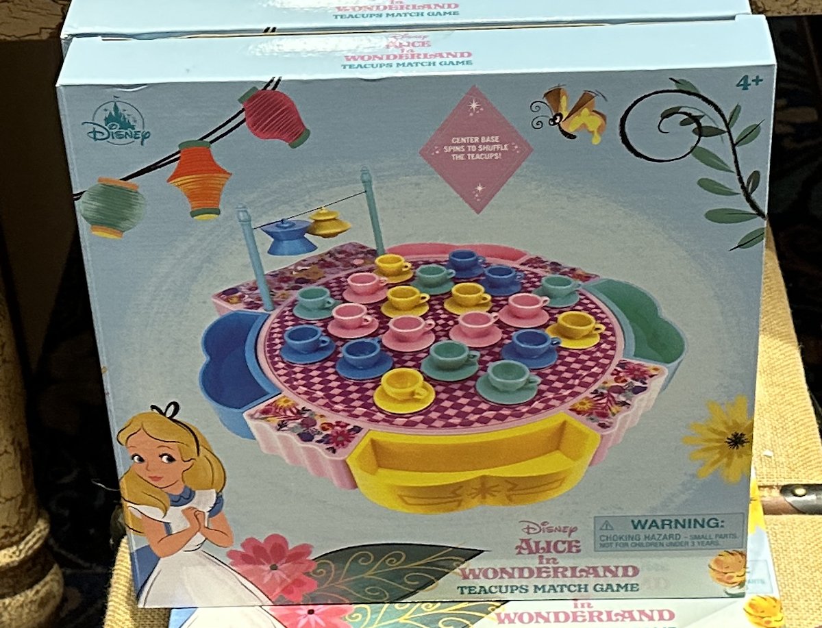 Disney Parks Alice in Wonderland Teacup Matching Game NEW