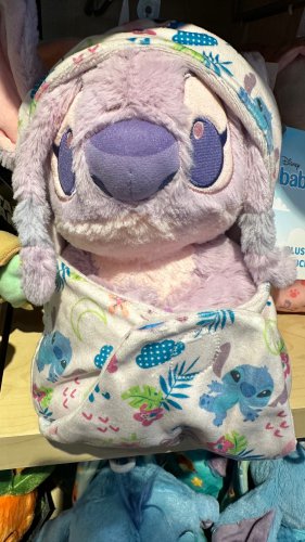 Disney Parks Babies Lilo and Stitch - Angel in a Blanket Pouch Plush Toy  for sale online