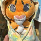 Disney Parks Animal Kingdom Baby Tiger in a Hoodie Pouch Blanket Plush Doll