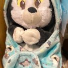 Disney Parks Baby Figaro the Cat in a Hoodie Pouch Blanket Plush Doll New