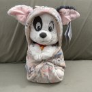 Disney Parks Baby Patch Dalmatian Dog in a Hoodie Pouch Blanket Plush Doll New