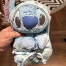 Disney Parks Baby Stitch in a Hoodie Pouch Blanket Plush Doll NEW